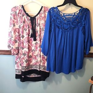 2 tunics plus size.